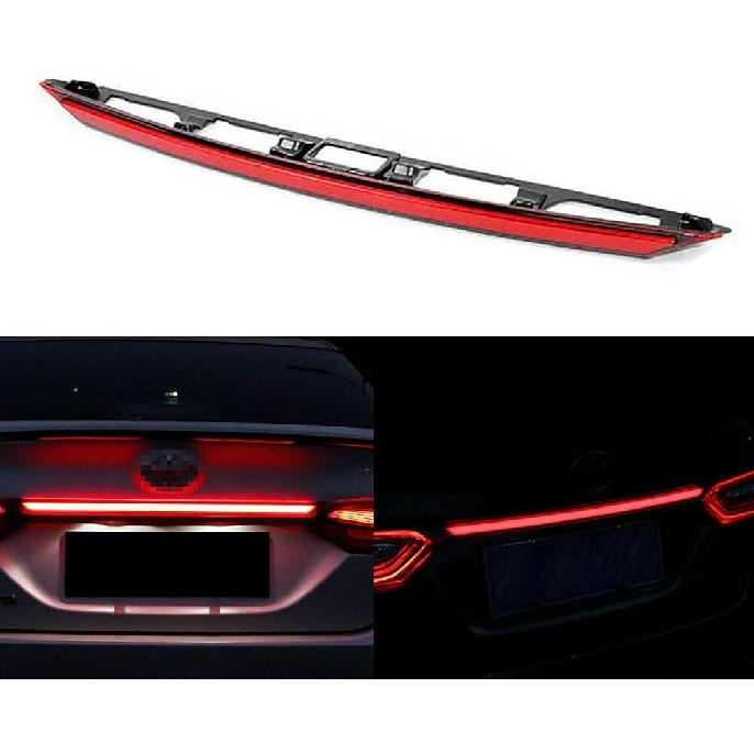 Smoked Lens Dynamic Sequential Turn Signal Lamp LED DRL Brake Light Rear Taillight Trunk Bar Compatible with 2018 2019 2020 Toyota Camry