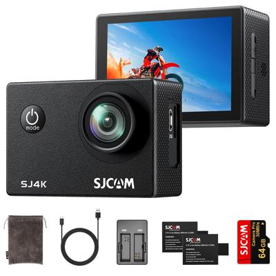 SJCAM SJ4K Action Camera with Image Stabilization 40m Waterproof Underwater Camera Lens with WDR 5x WiFi Connection 2 Included Accessories for and