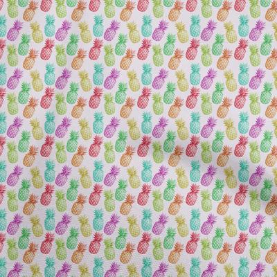 Cotton Flex Light Pink Fabric Pineapple Craft Projects Decor Fabric Printed By The Yard 40 Inch