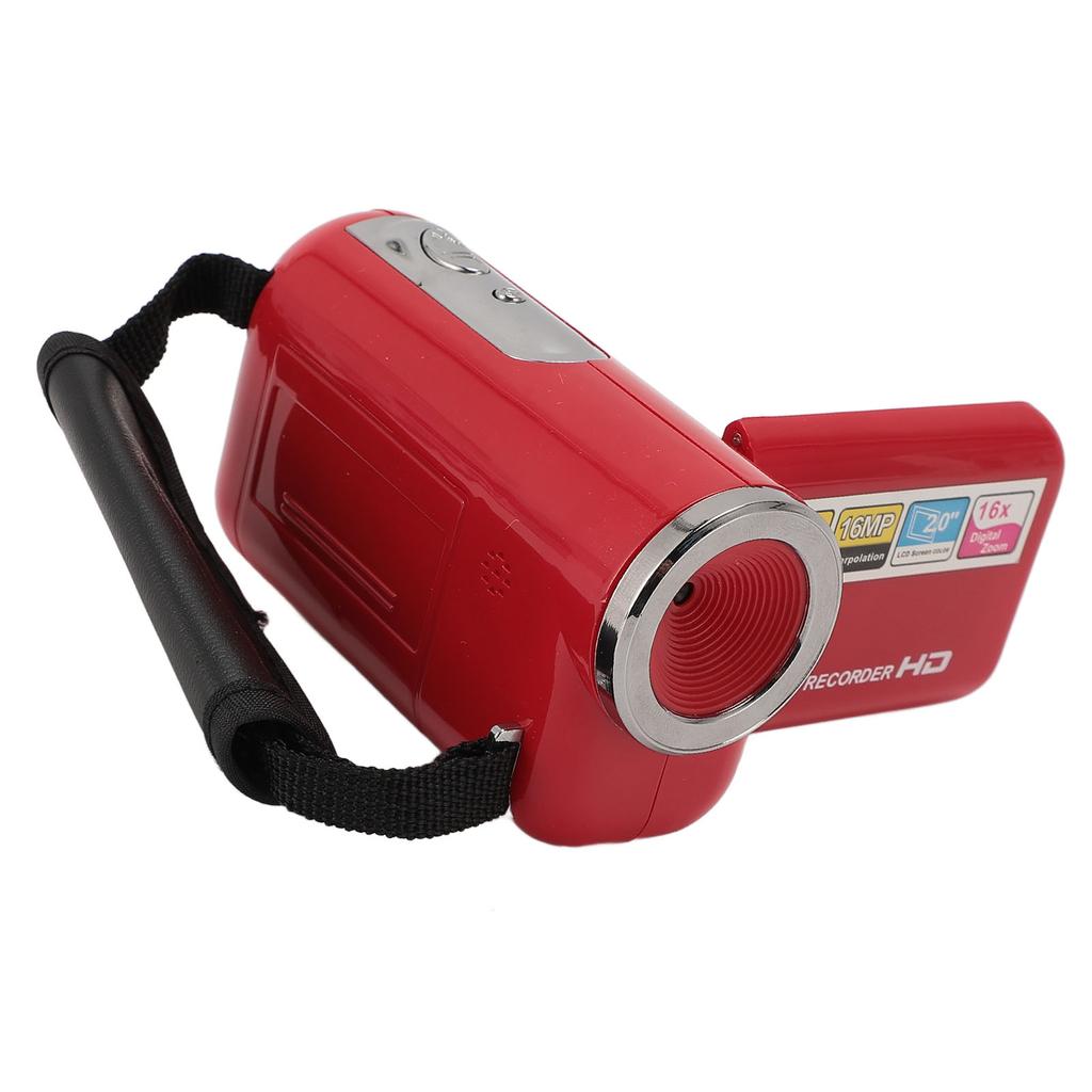 Digitaler Videokamera-Recorder, 1080P HD, 16 MP, tragbarer DV-Camcorder, 16-facher Digitalzoom, 2-Zoll-Bildschirm