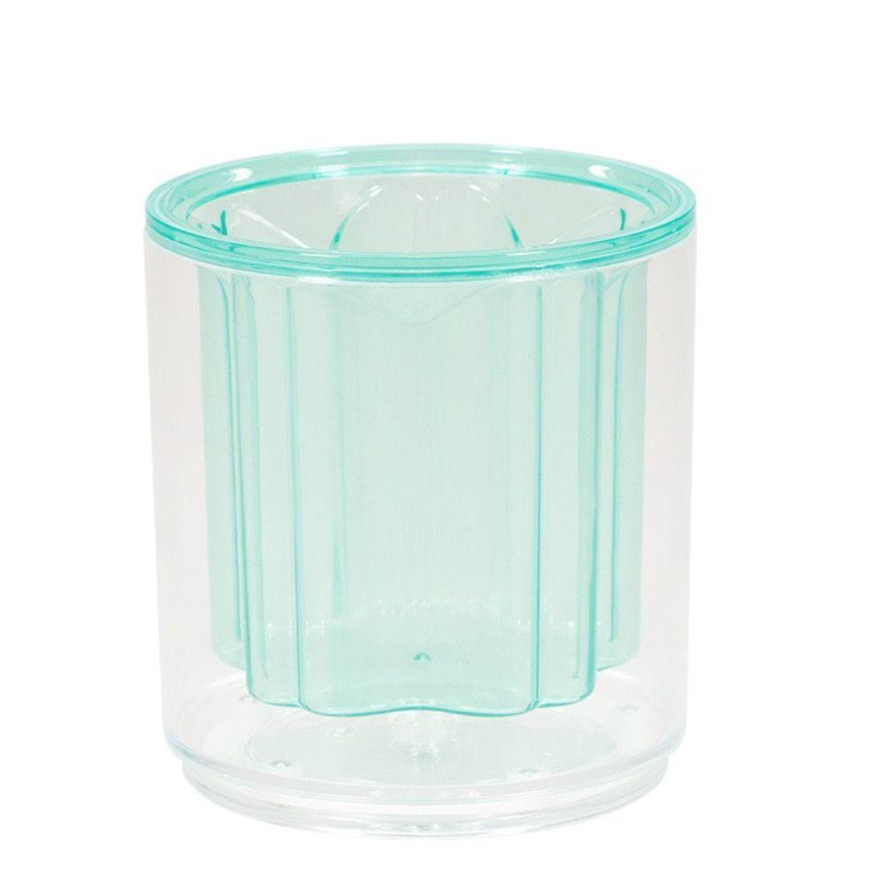 

School Office Supplies Pen Holder 360° Rotatable Brush Pot Clear Pencil Storage Box for Students фіолетовий