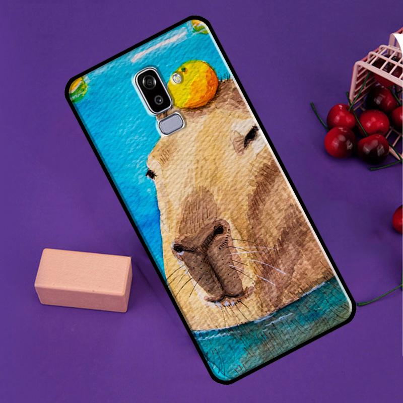 Capybara Spa Case For Samsung Galaxy J7 J5 J3 2017 J1 A3 A5 2016 A6 A8 J4 J6 Plus A7 A9 J8 2018 Cover