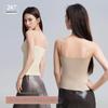 French Lace Camisole Tank Top with Chest Pads, No Bra Needed, Slimming Base Layer.
