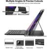 Xiaomi Pad 7 Pro Case with 7-Color Backlit Bluetooth Keyboard, TPU Protective Cover & Pen Slot