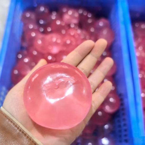 Clear Fruit Squeeze Toy Anxiety Relief Soft Stretch Shapeable Stress Ball Transparent Fruit Sensory Fidget Toy Party Favors