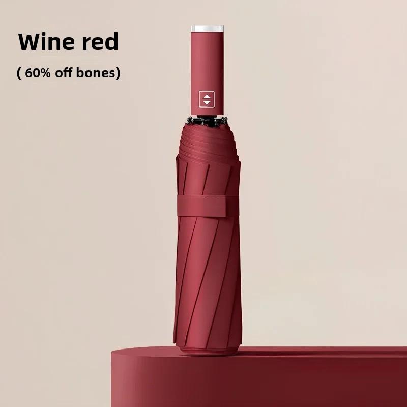 Automatic Adjustable LED Umbrella Anti-Uv Super Large Outdoor Car Rain Umbrella Business Sunny And Rainy Umbrella Wholesale