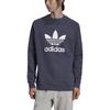 Adidas Originals Sweatshirts Men's Navy Blue Crew Neck Moderate HE9490