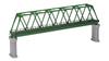 TOMYTEC TOMIX N Gauge Truss Bridge Dark with 2 PC Model Railroad Supplies Single-Track F, Green, Piers, 3033,