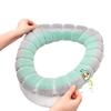 O-Shape Dirt-Resistant Plush Toilet Seat Mat with Handle