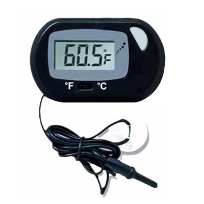 Digitales Aquarium-Thermometer Wasserdichtes LCD-Display Reptilien-Fischbecken-Thermometer mit Sonde für Wassertemperatur