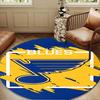 Louis Blues Hockey Team Round Rug for Livingroom,Bedroom, Palyroom, Chair Rug, Area Rug, Circle Carpet, Large Size Decor Fan Christmas Gift