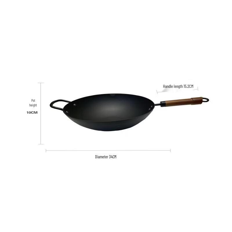 ZISIZ Cast Iron Wok