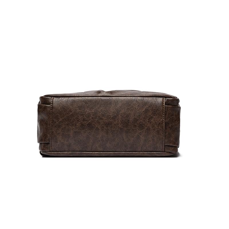 Zaino Stile Pelle Vintage con Manico Superiore e Spallacci Imbottiti