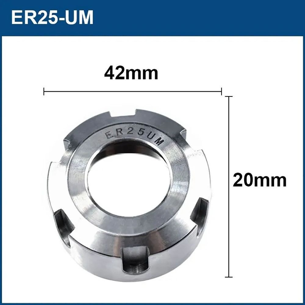 1Pcs High Precision Chuck Nut A/M/UM Type CNC Metalworking Clamping Nut ER 11/16/20/25/32/40 For CNC Lathe Milling Bit Holder