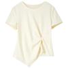 Shangdu Bila Women's Irregular Hem Cotton T-Shirt