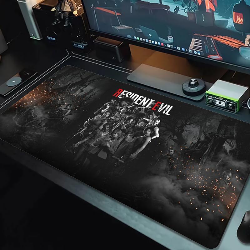 Resident Evil Mouse Pad Large Gaming Table Cushion Non-slip Laptop Tablet Big Mousepad XXL Mat Mini PC Playmat With Lock edge_xia