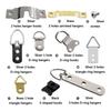 Easy Use 192Pcs Picture Photo Frame Hanging Hooks With Screws Kit For Office Home Painting Hanger Assorted