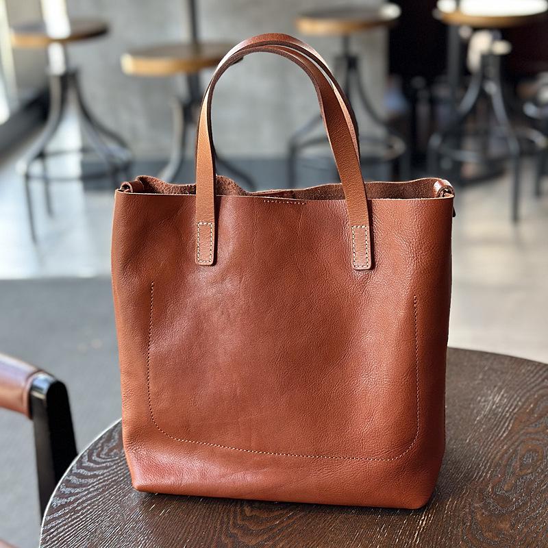 

Spring/Summer 2026 Women s Japanese Retro Cowhide Leather Handbag - Simple, Elegant Single Shoulder & Crossbody Bag