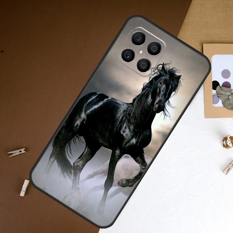

Красивый черный конь Чехол Для Honor Magic 5 Lite Magic 6 Pro 50 70 90 X6 X7 X8 X9 8X X7a X6a X8a X9a X9b Обложка Honor X8 4G