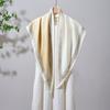 Summer Atmosphere Wearing Belt Waist Seal Twill Silk Simulation Silk Cool Triangle Scarf Cashew Print Women's Silk Scarf