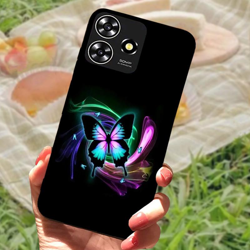 Für ZTE Blade V50 Smart Case Hülle Silikon Weich Marmor Schwarz Bumper Funda Coque für ZTE V50 Design 4G Schutz V50Smart