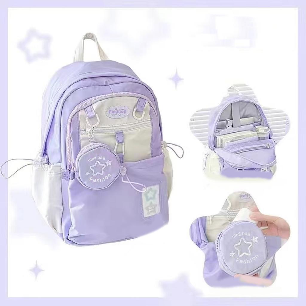 Fashion Preppy Bag Simple Backpack School Backpack Laptop Bag Casual Daypack Work Commuter Bag Travel Bag Gifts