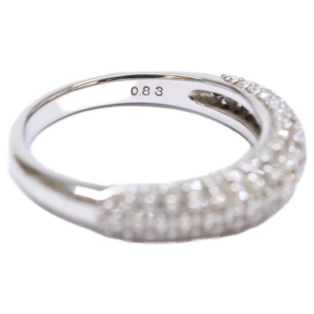 PonteVecchio K18WG 0.83ct Diamond 3-row Half Eternity Ring ring White goldUsed