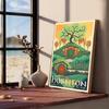 Tolkien Wall Art Vintage Landscape Self-adhesive Art Poster Whitepaper Sticker DIY Room Bar Cafe Wall Decor