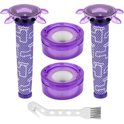 Confezione da 2 Filtri Pre-Filtri e Post-Filtri Migliorati V8 Star per Aspirapolvere Portatile Senza Fili Dyson V8 Origin Animal Nuova Versione SV10 SV25 Dyson Auto