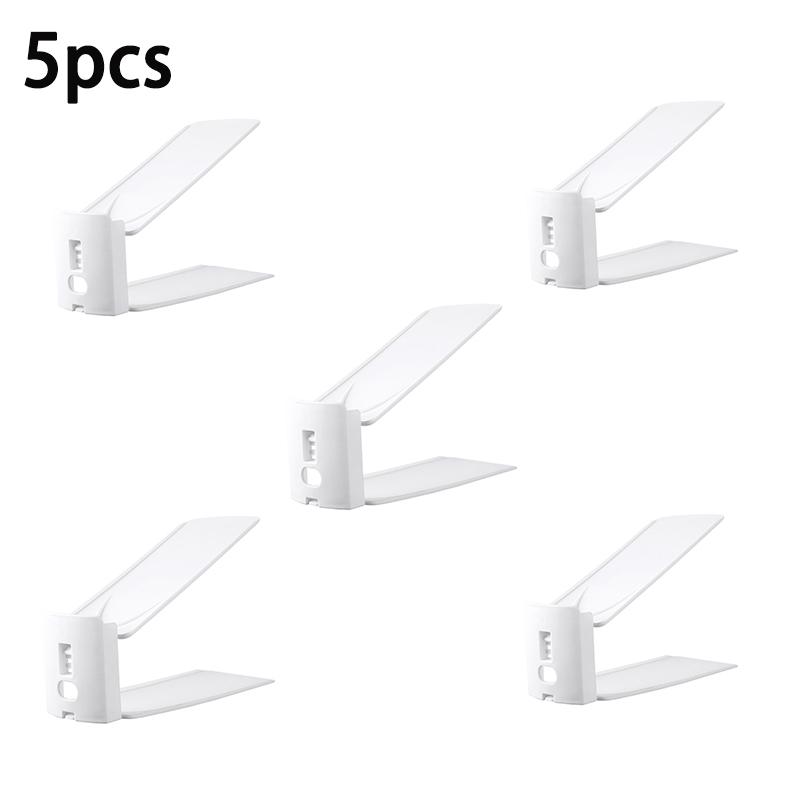 

5pcs Adjustable Shoe Rack - Shoe Storage Wonder Double-Layer Shoe Drying Rack with Tiered Shoe Trays Slipper Storage Rack