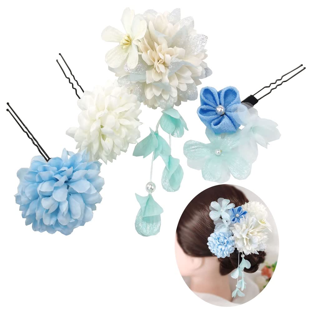 hair artificial perfect for and other traditional Japanese hair accessory for and other traditional Japanese hair clip with flower detailing