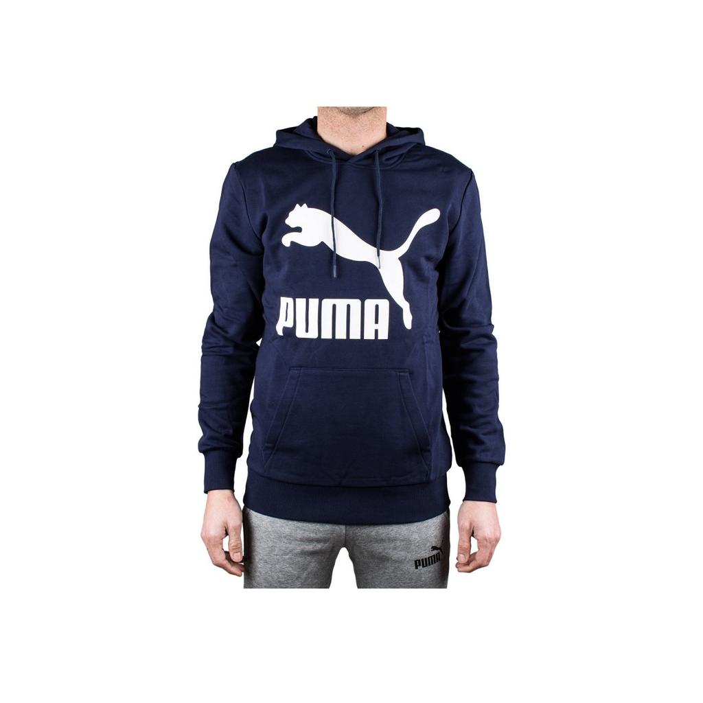 Puma Classics Logo Hoody Men Hoodies Peacoat 595200-06
