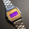 It CASIO Digital Inverted Retro Gold Panel [ /Buy Now/Free Shipping] Watch, Purple, LCD, Style