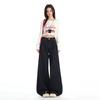 Army green utility jeans for women, new autumn American low-rise loose straight-leg versatile wide-leg pants