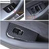 For Tesla Model 3 Y 2018 -  Car Armrest Window Lift Control Button Panel Cover Trim ABS Carbon Fiber Accessories Interior