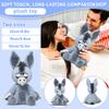 Plush Donkey Stuffed Animal Soft Toy Sitting Design with Large Ears and Expressive Face Suitable for Sleep and Decoration