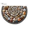 Decorative Entryway Rug Floor Mat Semicircle 3D Illusion Non-Slip Accent Home Decor Living Room Bedroom Fade-Resistant Area