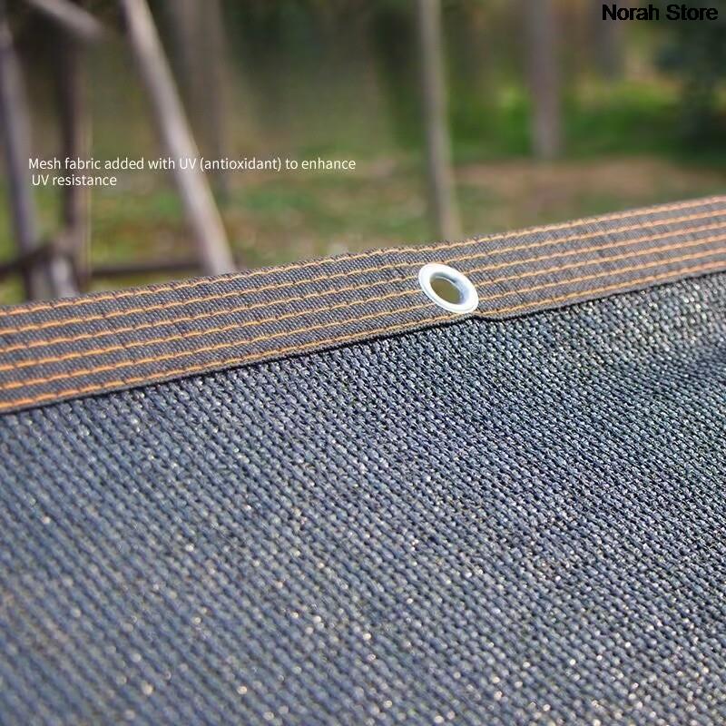 Outdoor Awning HDPE UV Protection Shade Mesh 65-75% Shade Rate Car Pergola Garage Solar Shade Mesh Black5x4m 5x5m 5x6m