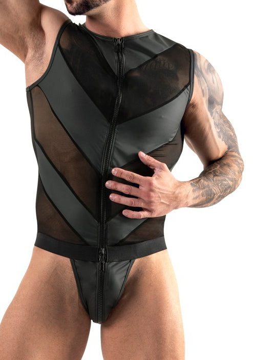 PLAYSUIT MEN Jock Bodysuit Black - Svenjoyment - Singlet