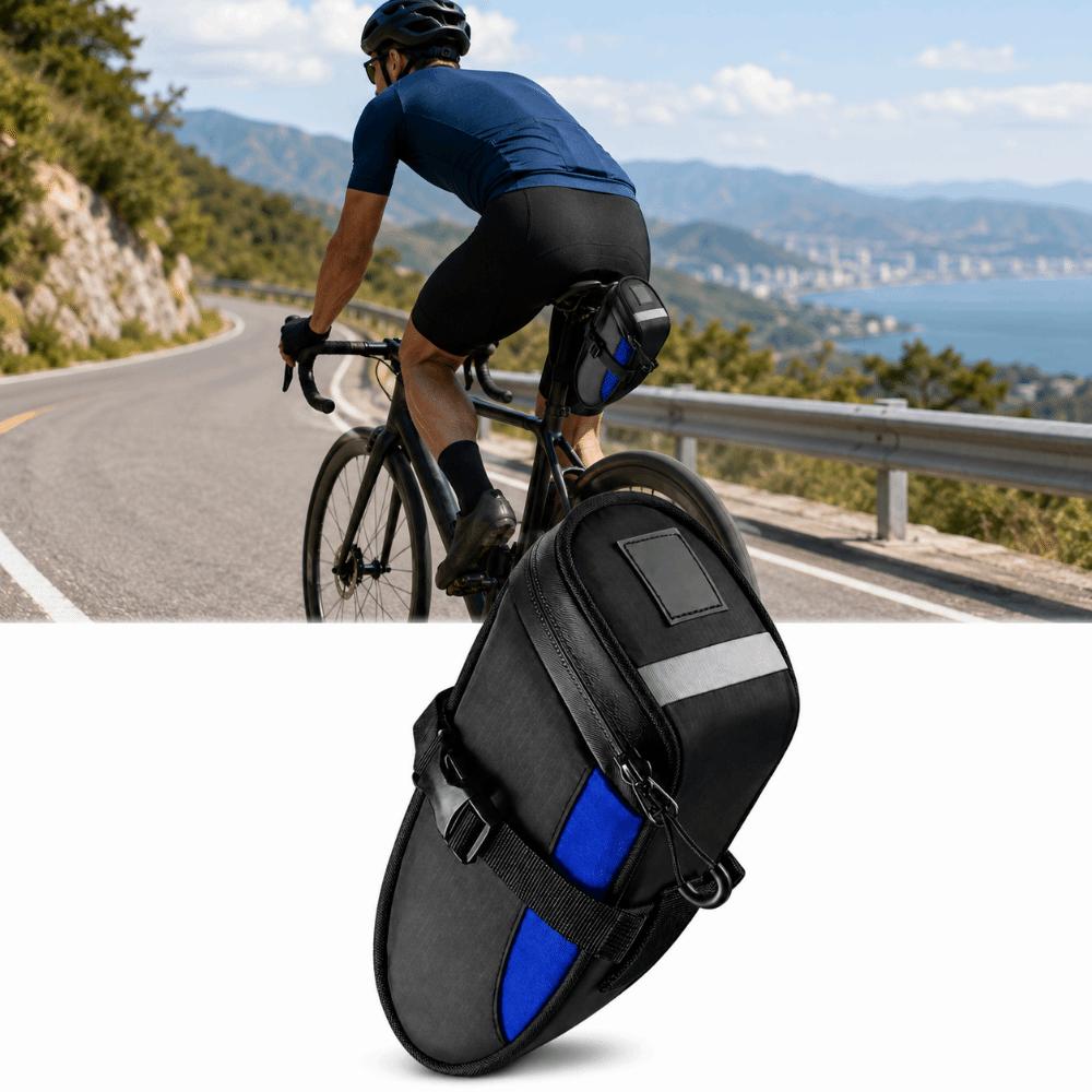 With Reflective Bike Saddle Bag 1.2L Capacity Bicycle Seat Bag  Under Seat Storage