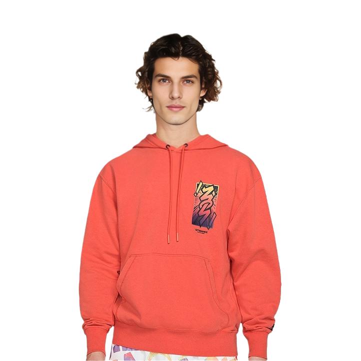 Jordan Zion Sweatshirts Men's Orange Red Hooded Moderate Regular DH0599-635
