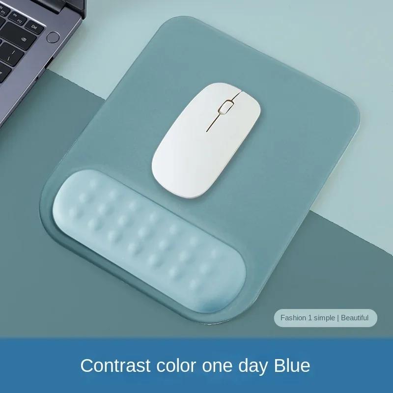 Mouse pad with wrist rest pad Ergonomic anti-slip silicone base gaming accessories mouse pad memory foam wrist pad