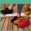 Womens Width Fabric Wide Slipon Loafers Platform Rocking Sole Shoes For Fall Casual Chunky Bottom Shoes With Memory Foam Comfort