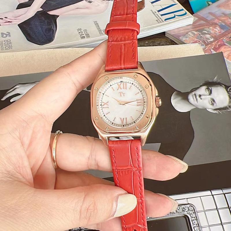 Tianta Square Belt Watch Women'S Niche Light Luxury Simple Roman Character Watch Fashion Casual Quartz Women'S Watch