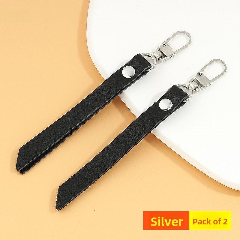 Detachable Leather Zipper Pulls Head for Bags Clothes Outerwear Replacement Accories Home Sewing DIY Materials Tools