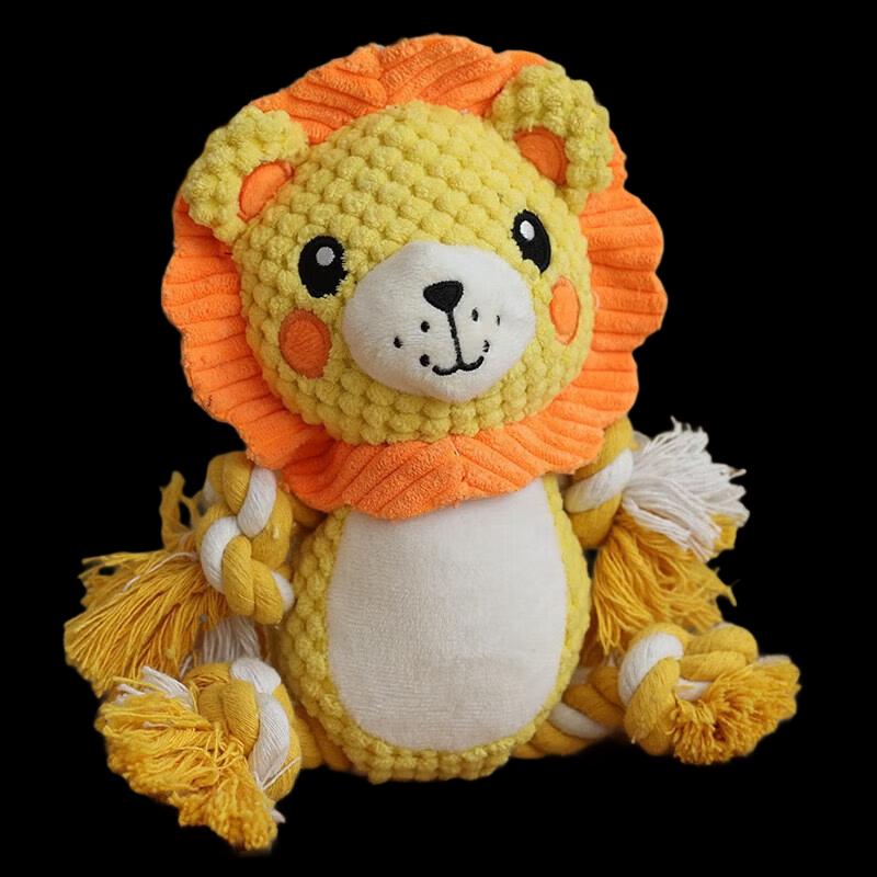 

Petlimit Squeaky Chew Lion Dog Toys - 2 Pack