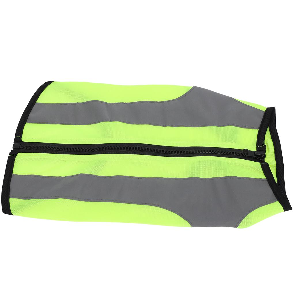 Pet Night Safety Clothing Glowing Jacket Lightweight Reflective Vest Zipper for DogsFluorescence