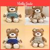 Pluszowa Figurka Misia Teddy w Kwiatowych Ogrodniczkach Dla Dzieci i Kolekcjonerów