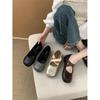 Cross-band retro ballet round head shallow mouth single shoes female 2025 autumn new French fairy style flat Mary Jane shoes