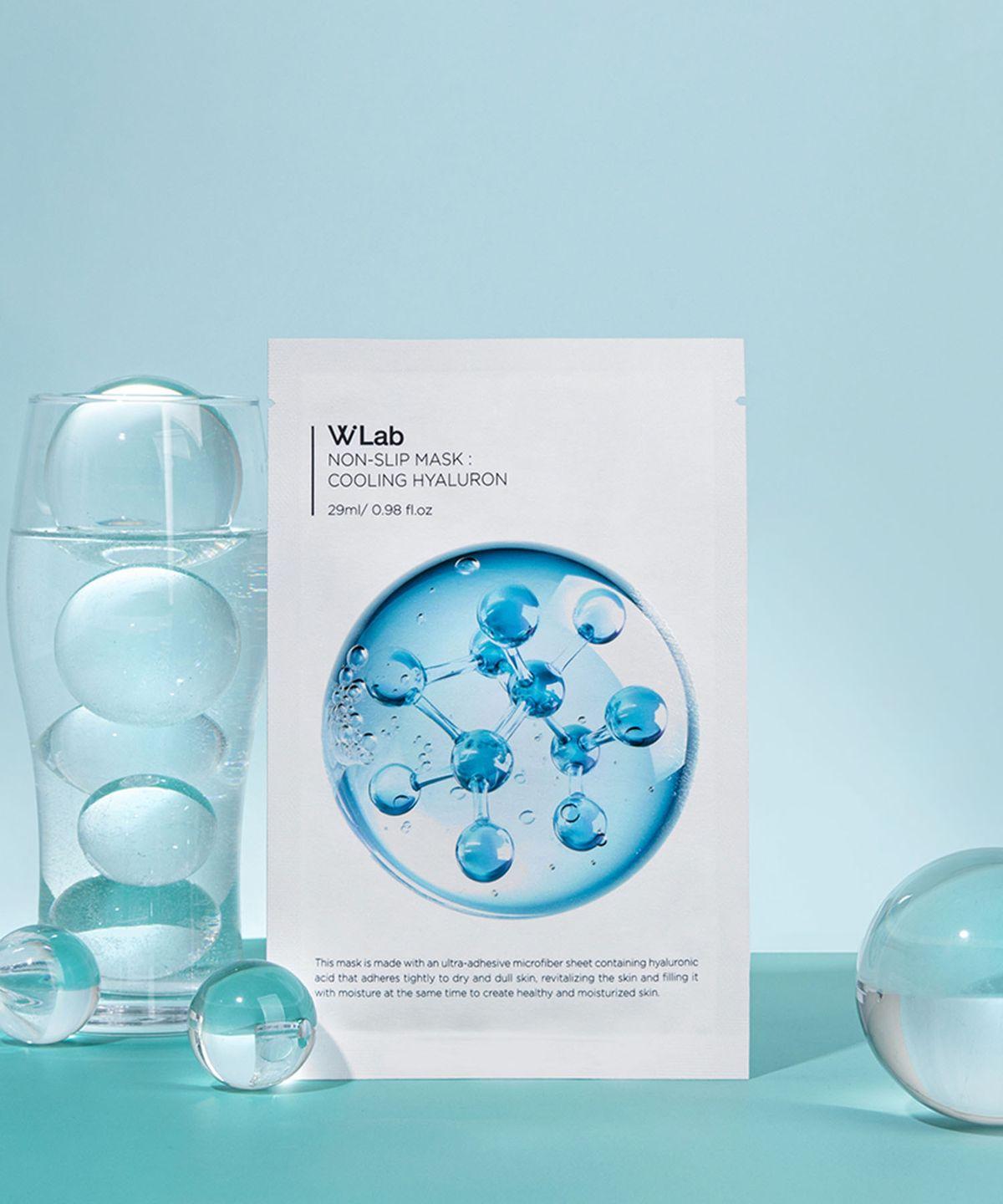 [5-Pack] W.Lab Non-Slip Mask Cooling Hyaluronic Acid
